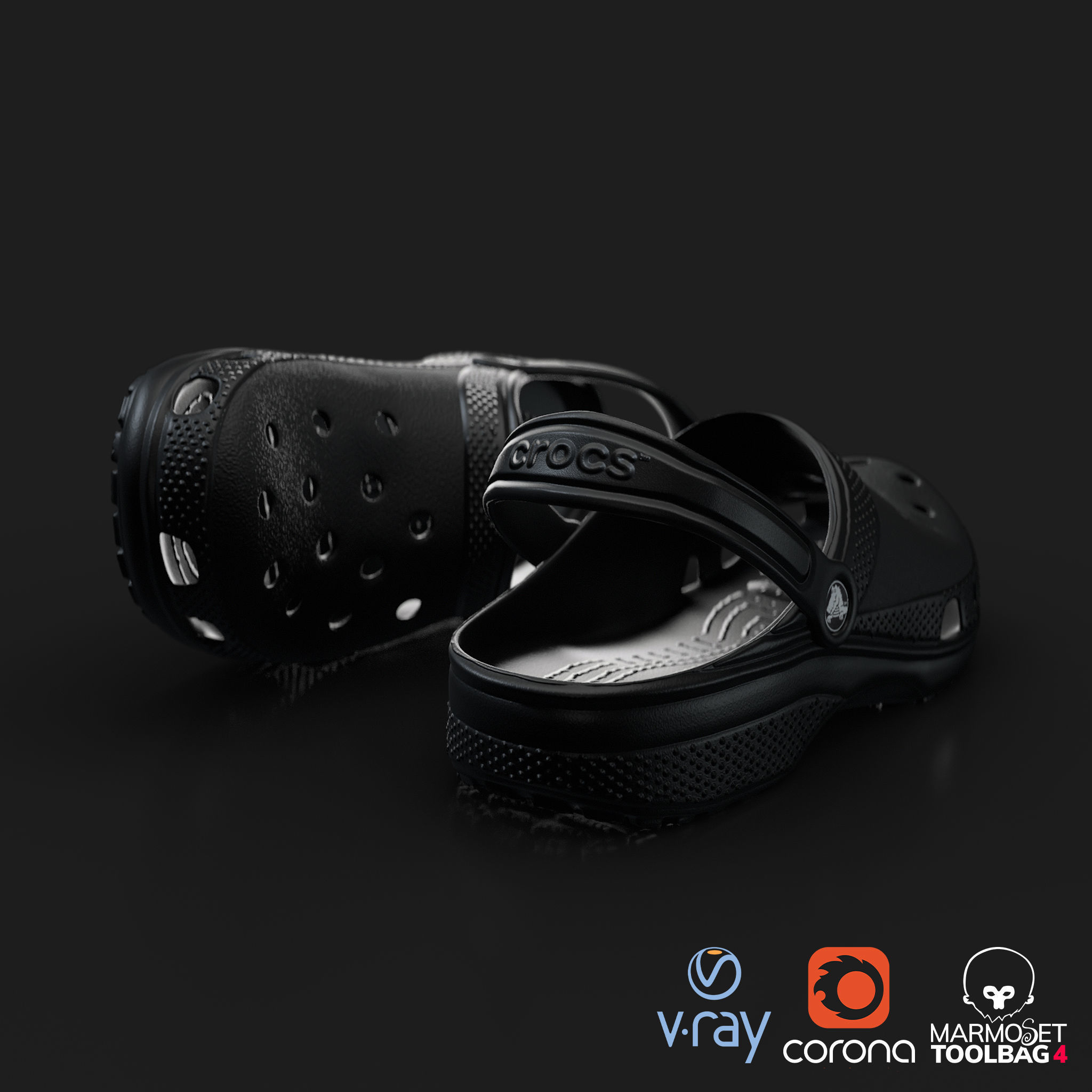 Crocs Classic 3D Model Low-poly 3D model_5