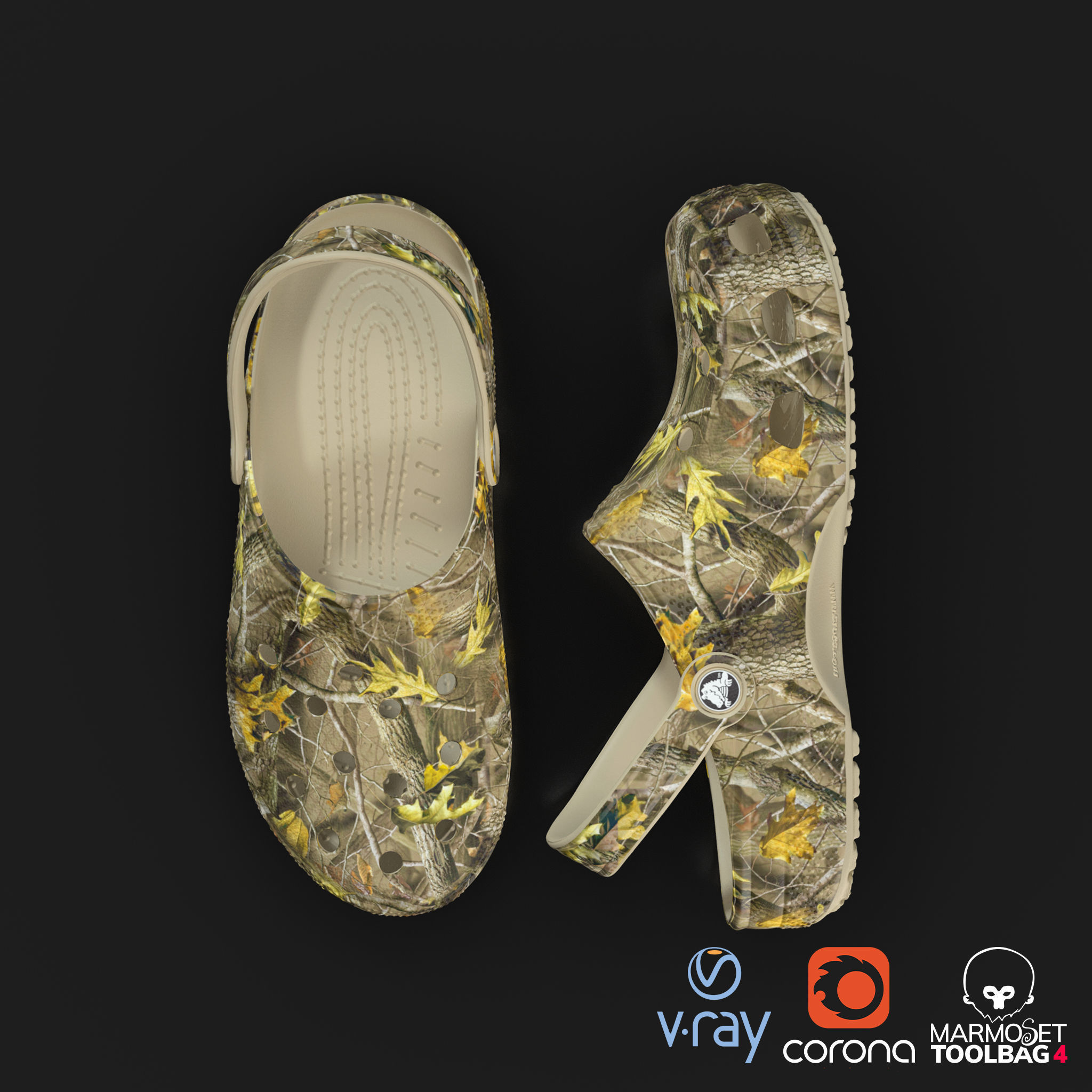 Crocs Classic 3D Model Low-poly 3D model_19