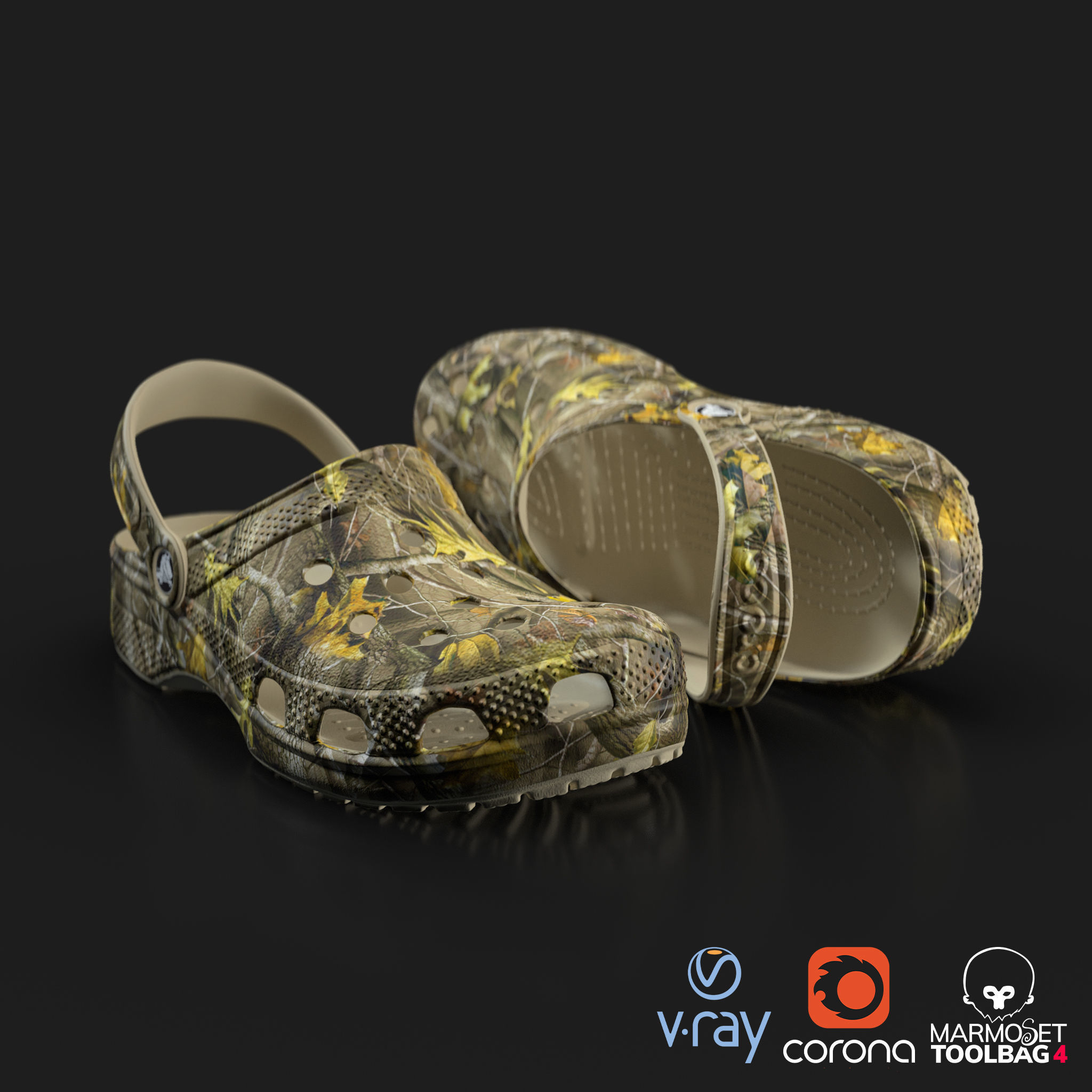 Crocs Classic 3D Model Low-poly 3D model_17
