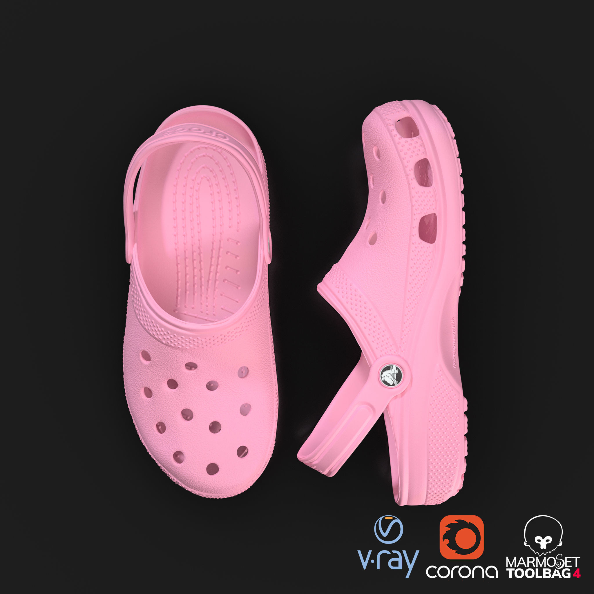 Crocs Classic 3D Model Low-poly 3D model_14