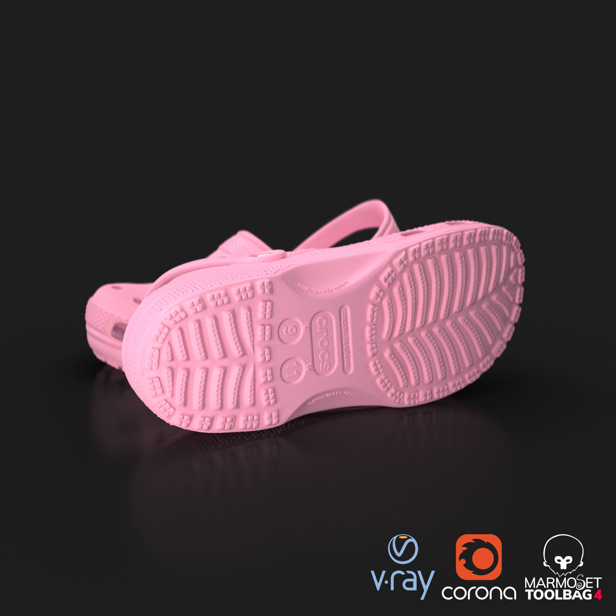 Crocs Classic 3D Model Low-poly 3D model_16