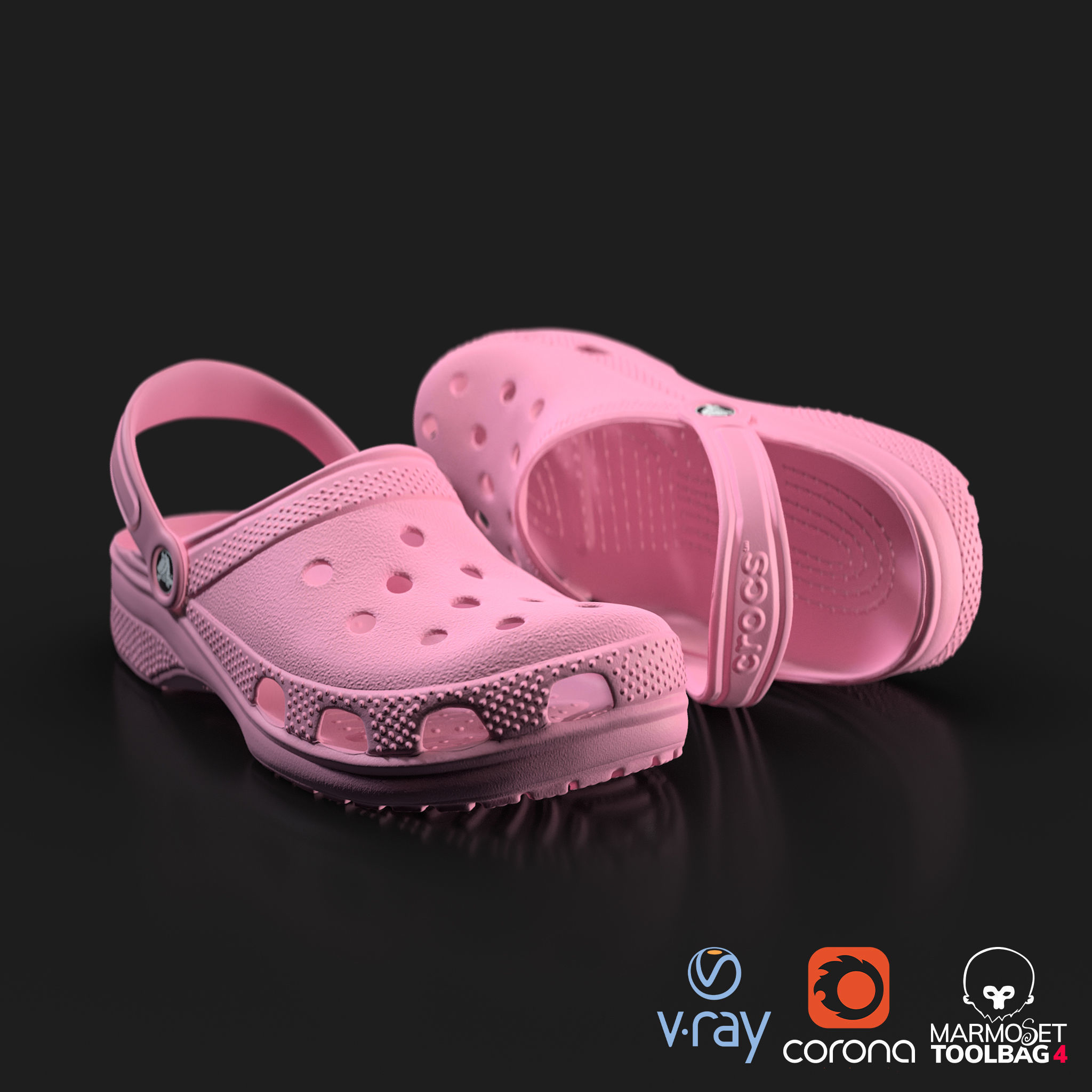 Crocs Classic 3D Model Low-poly 3D model_12