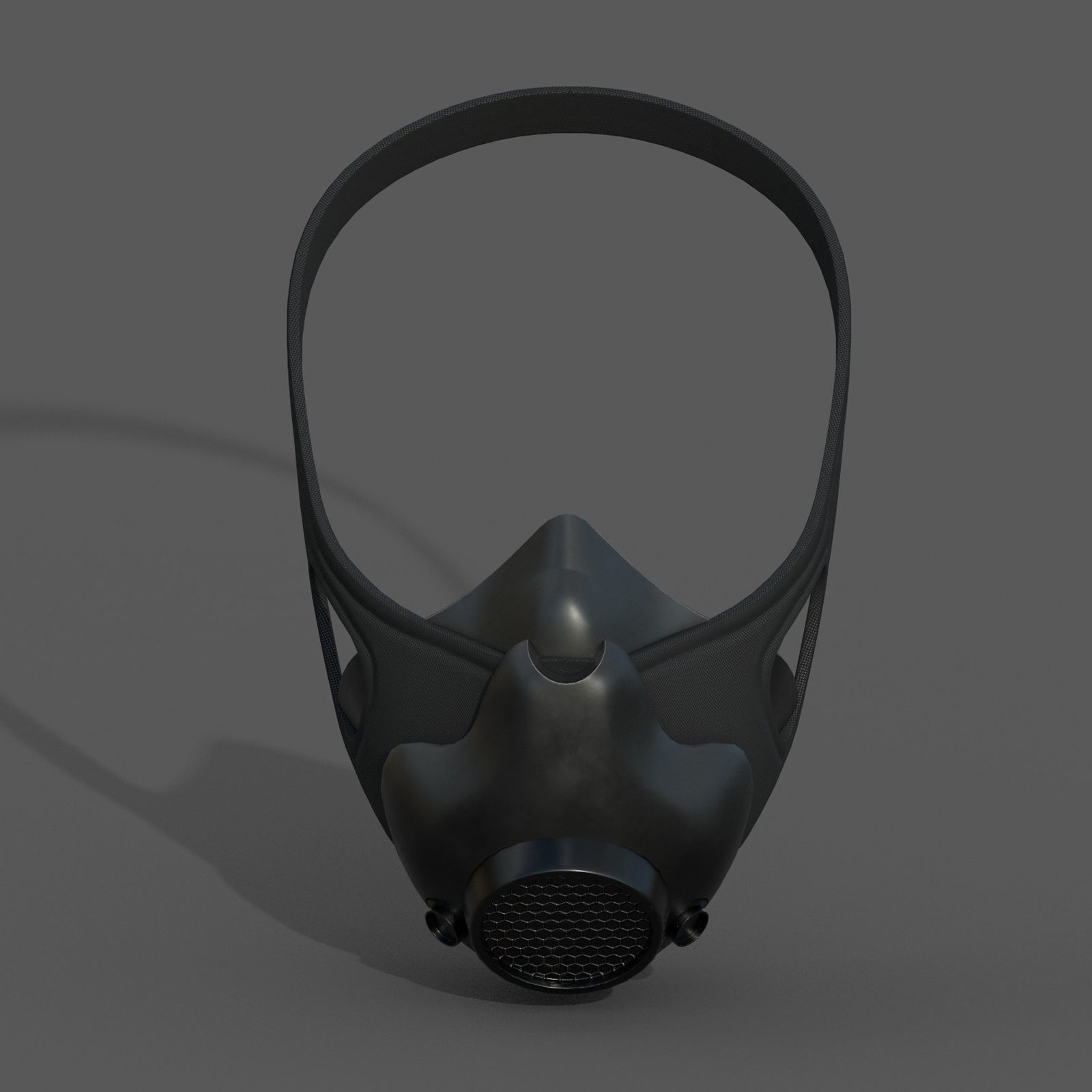 Gas mask helmet 3d model military combat fantasy  Low-poly 3D model_2