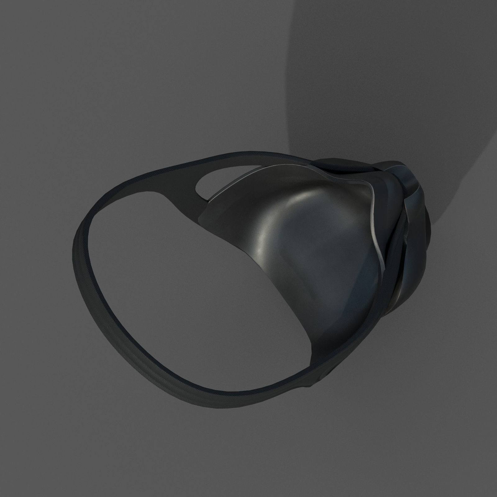 Gas mask helmet 3d model military combat fantasy  Low-poly 3D model_6