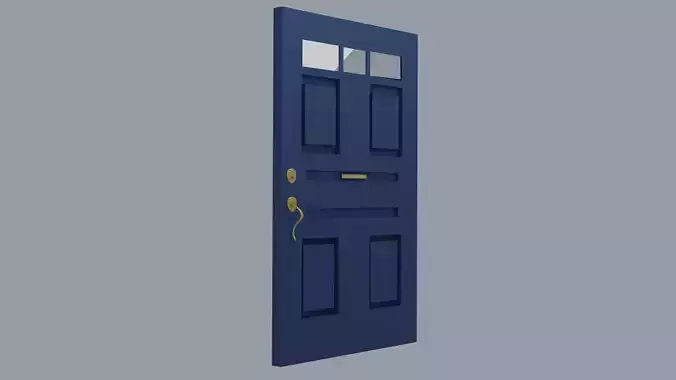 Door Modern Blue