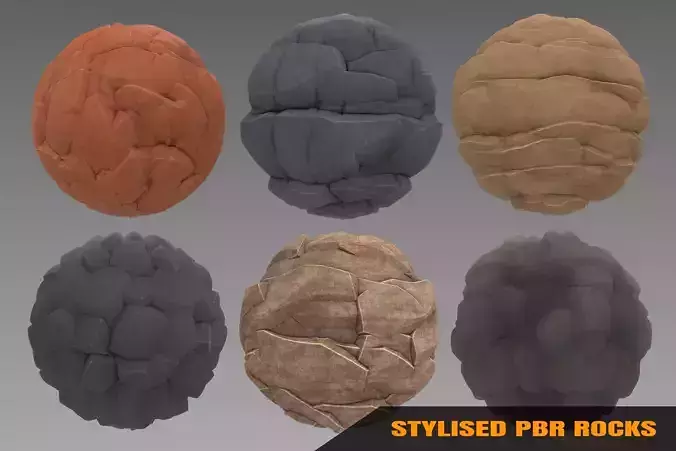 Rock - Stylised PBR Texture - Material 