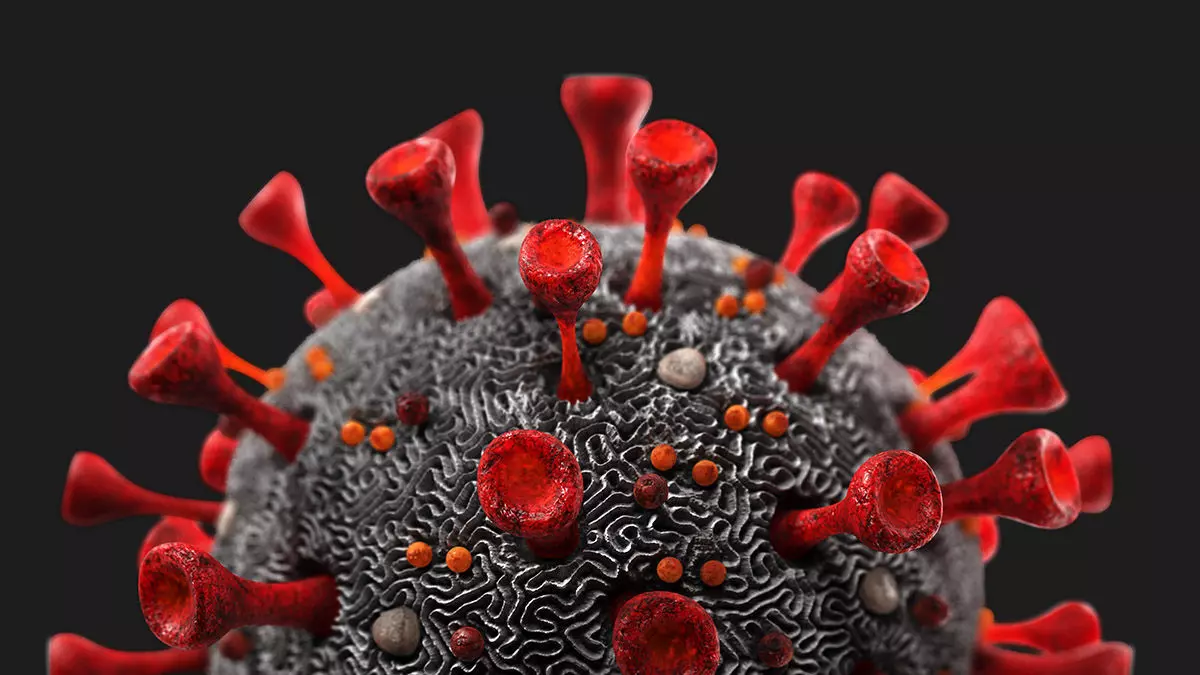 Coronavirus SARS-CoV-2 - SCENE Low-poly 3D model_0