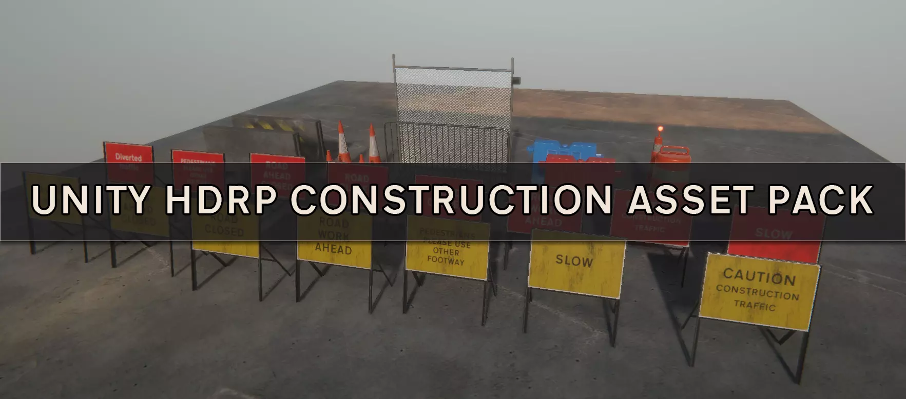 UNITY HDRP Construction Asset pack Free low-poly 3D model