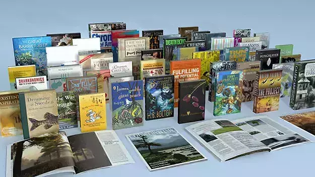 Books Magazines 3D model