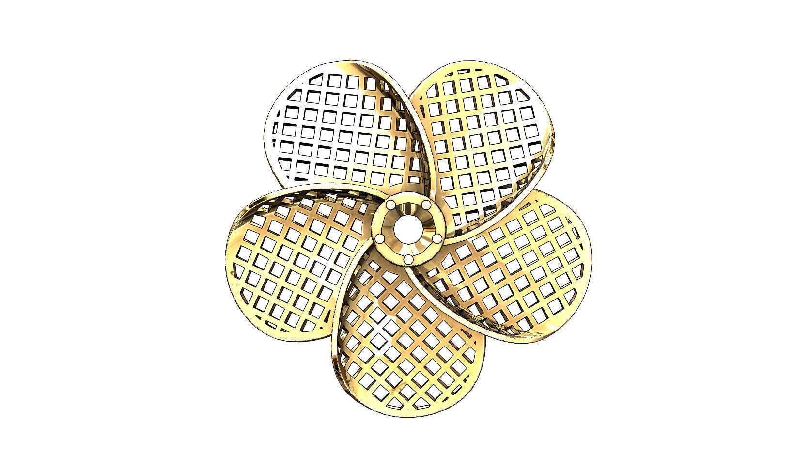 Collection of Hibiscus flower  pendants with moucharabieh motifs 3D print model_10