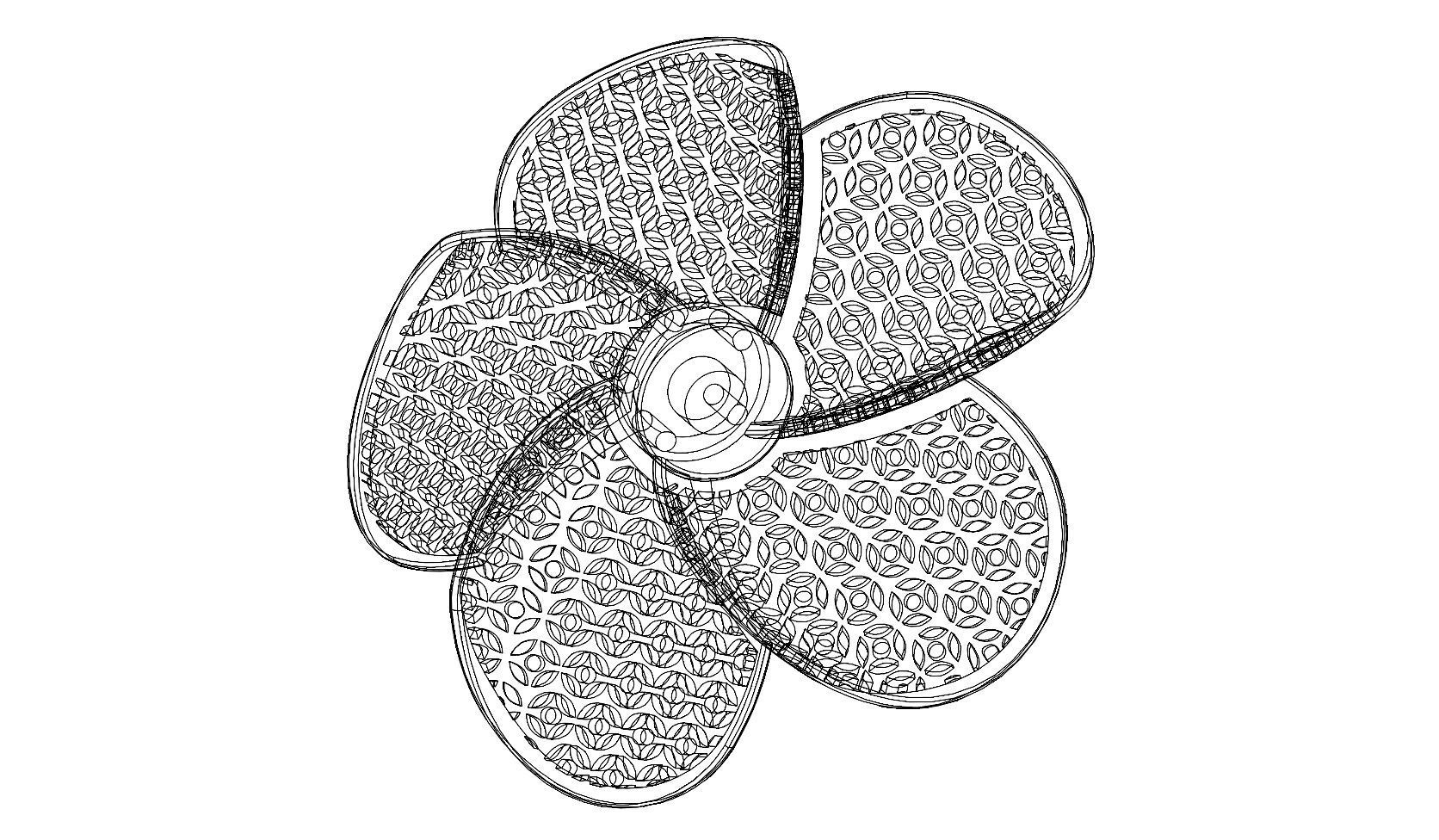 Collection of Hibiscus flower  pendants with moucharabieh motifs 3D print model_42