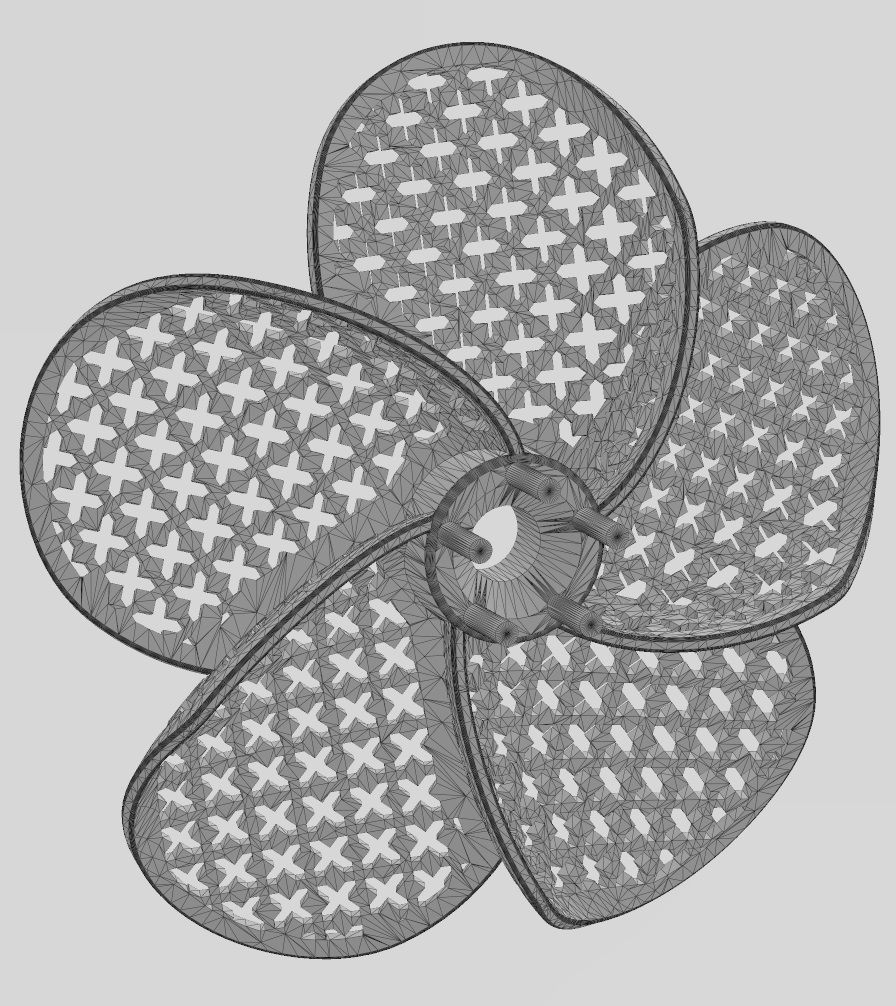 Collection of Hibiscus flower  pendants with moucharabieh motifs 3D print model_40