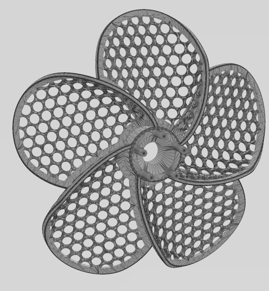 Collection of Hibiscus flower  pendants with moucharabieh motifs 3D print model_36