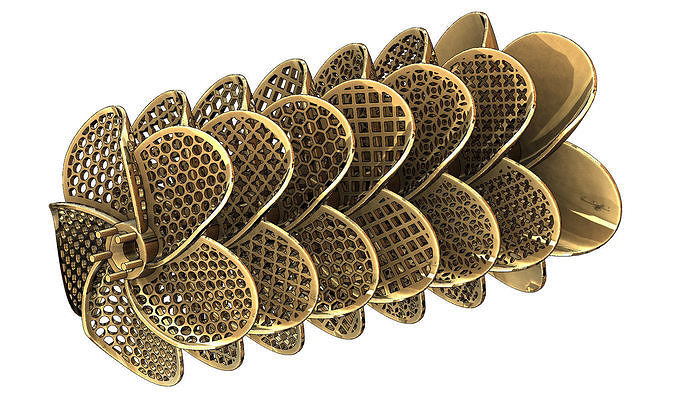 Collection of Hibiscus flower  pendants with moucharabieh motifs 3D print model