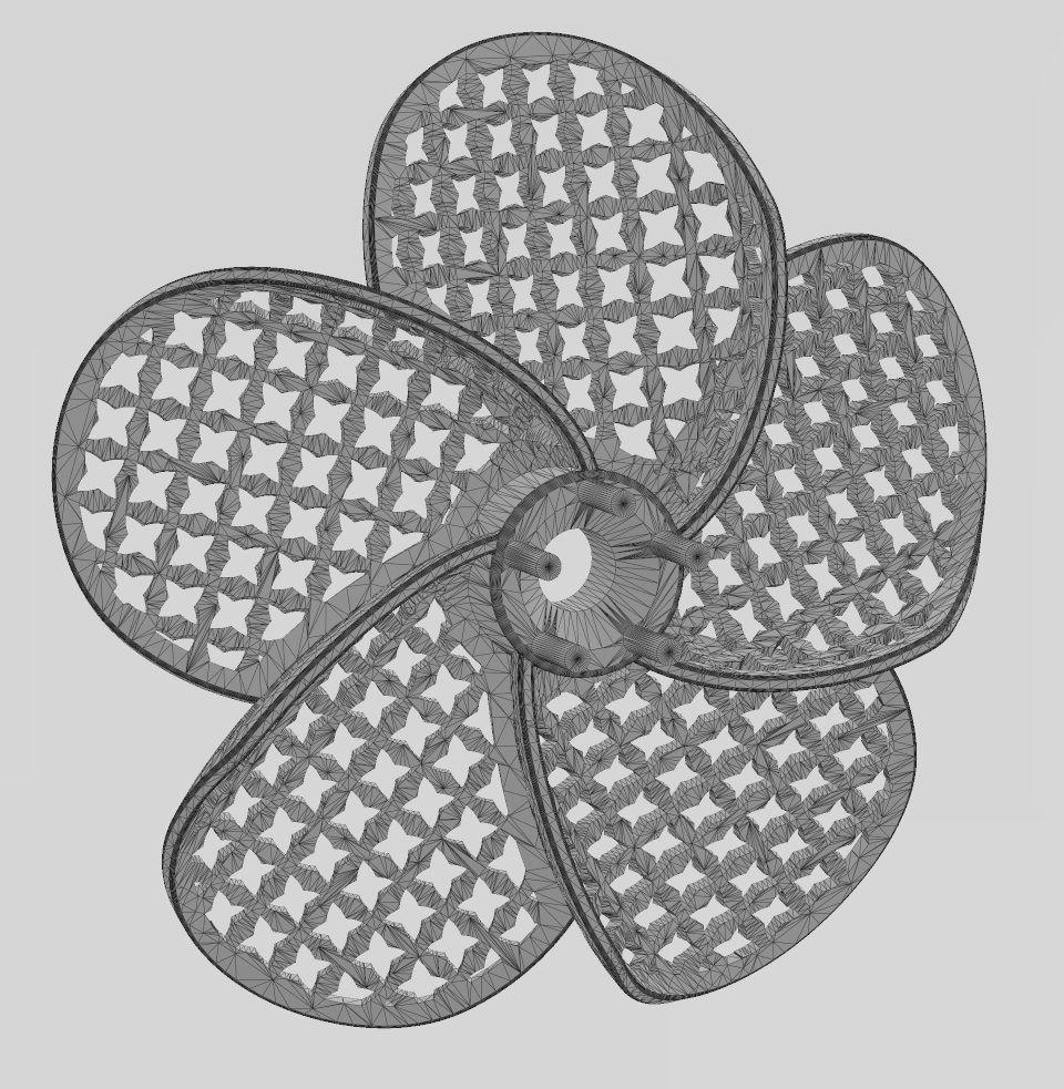 Collection of Hibiscus flower  pendants with moucharabieh motifs 3D print model_34