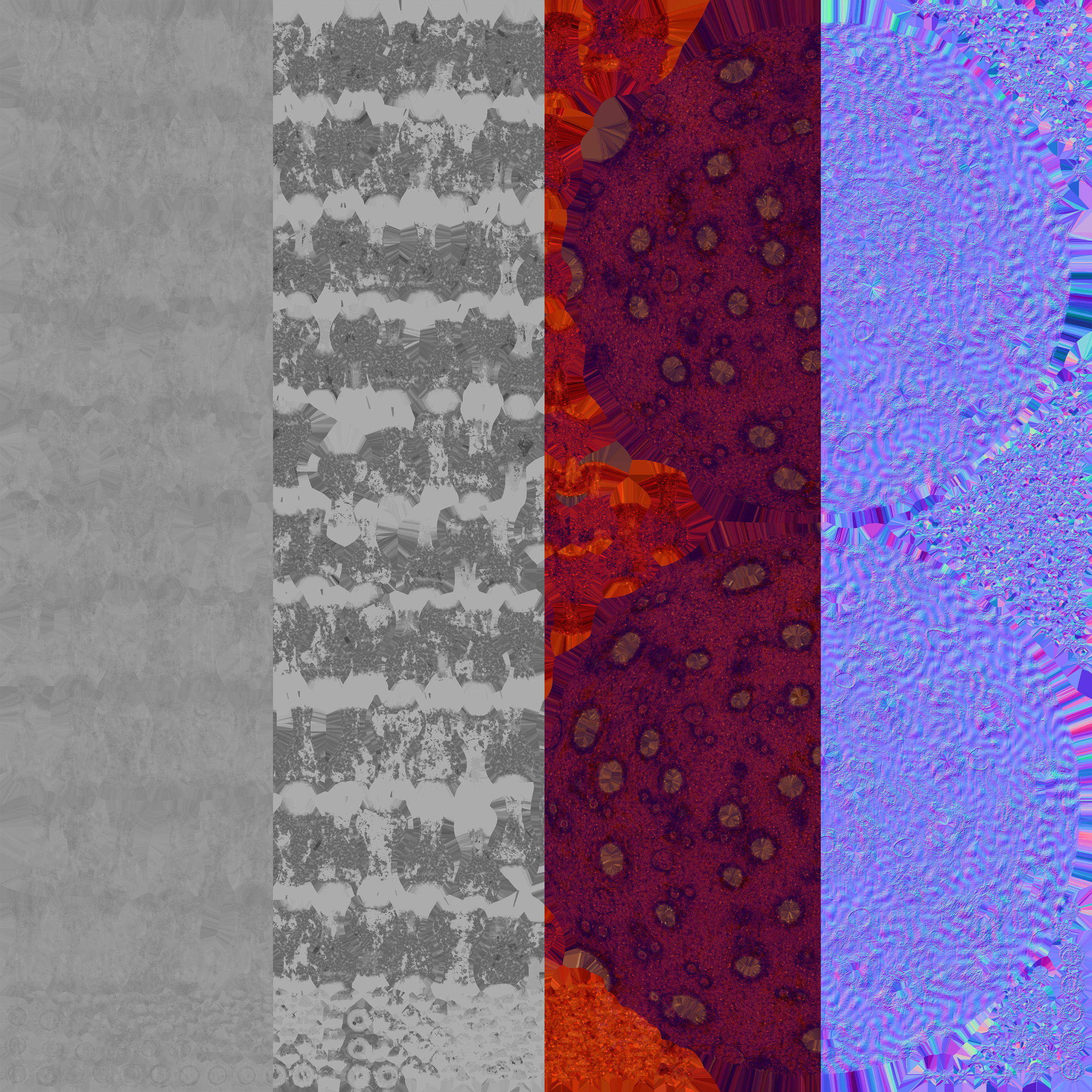 Coronavirus SARS-CoV-2 - Violet -SCENE Low-poly 3D model_5