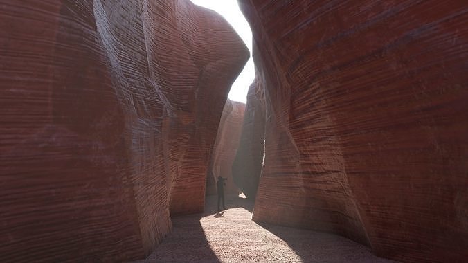 Antelope Canyon Low Poly Low-poly 3D model