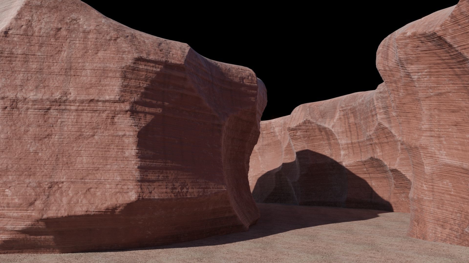 Antelope Canyon Low Poly Low-poly 3D model_9