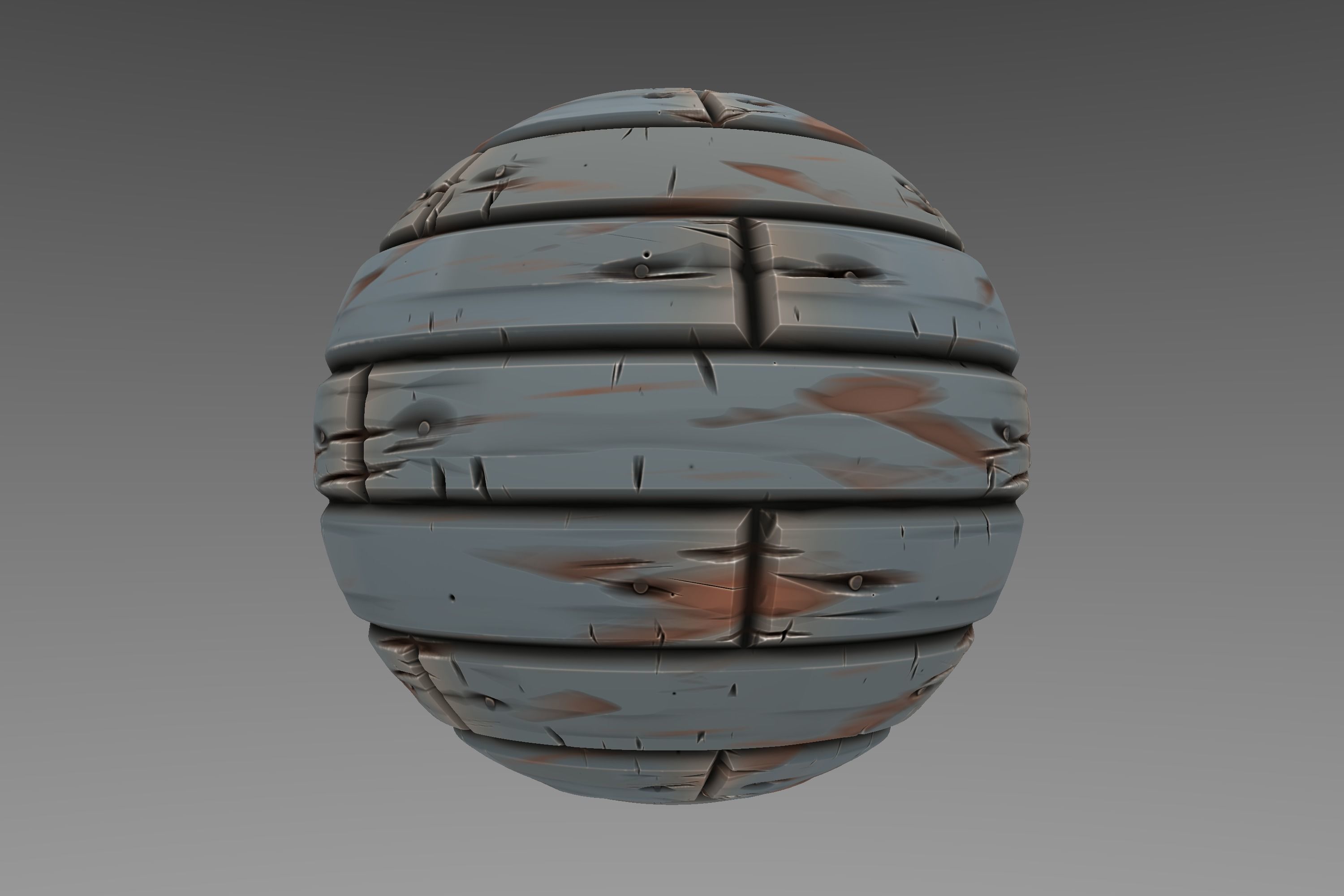 Wood - Stylised PBR Texture - Material  3D model_2