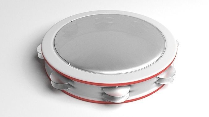 Tambourine Drum 3D model