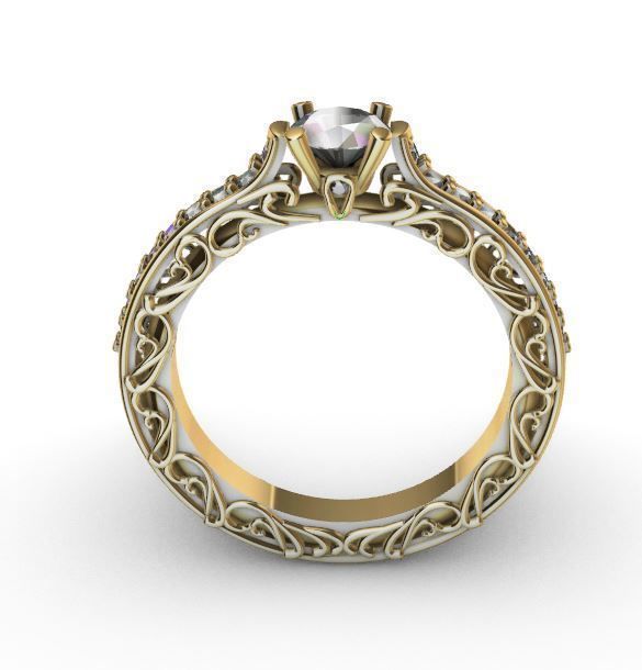 filigree ring 3D print model_11