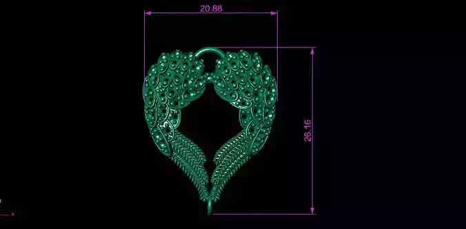 HEART WING NECKLACES