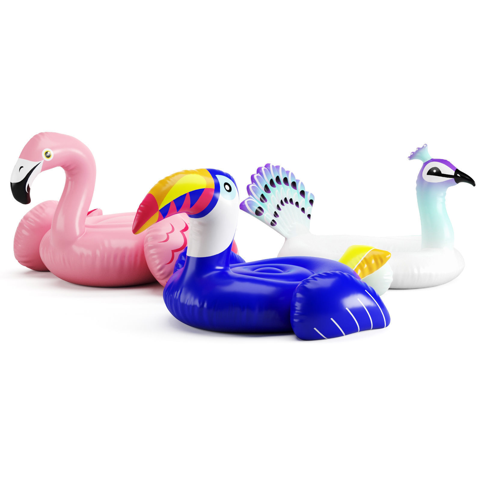 Inflatable Floats Birds 3D model_1