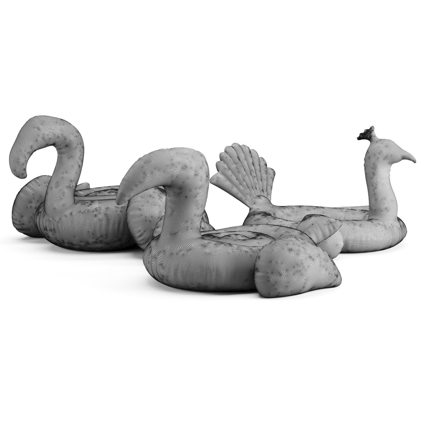 Inflatable Floats Birds 3D model_5