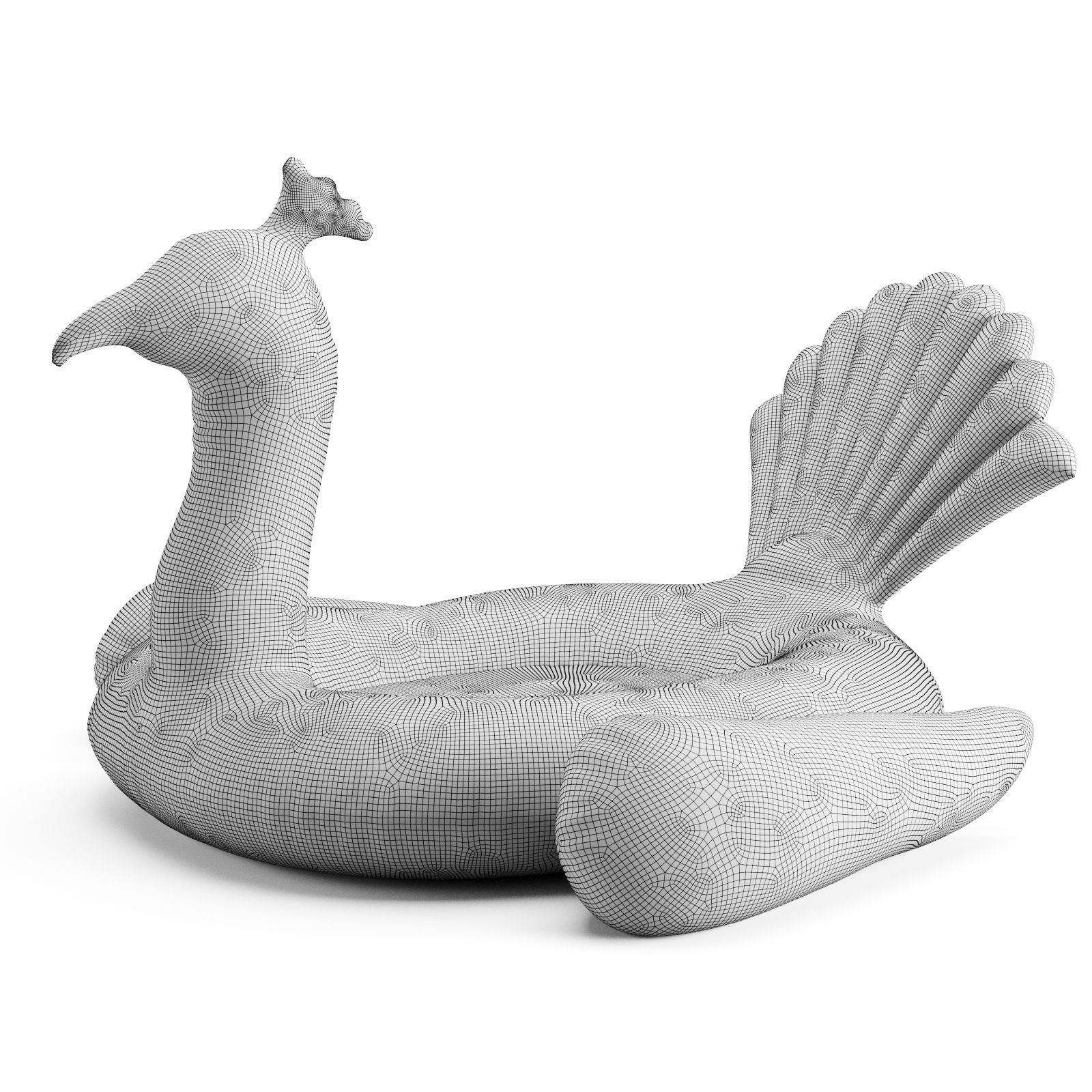Inflatable Floats Birds 3D model_9