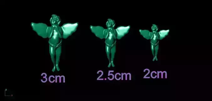 3 PIECE ANGELS 3D print model