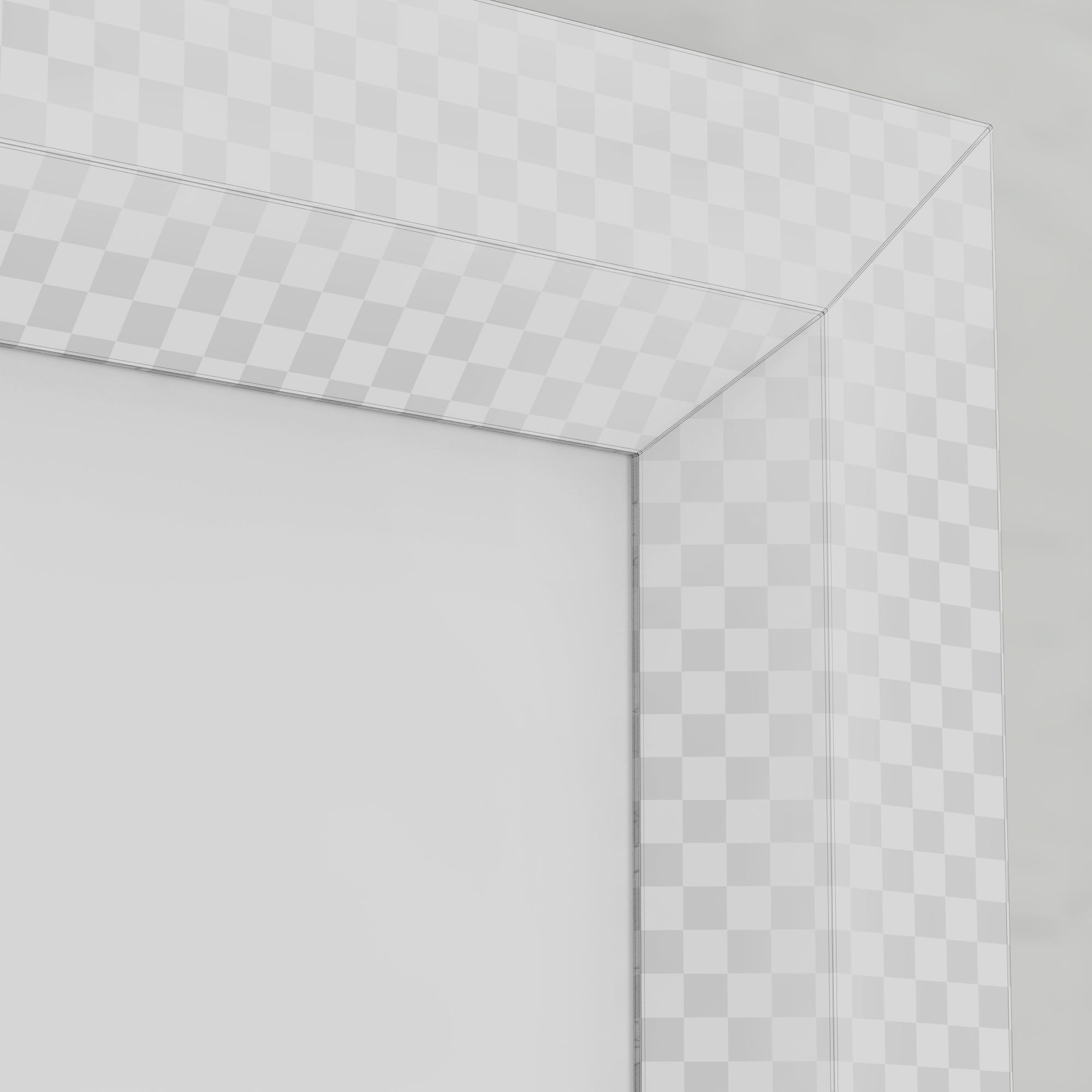 Frames Photo Modern Set 1 - Black and White - Scandinavian style Low-poly 3D model_3