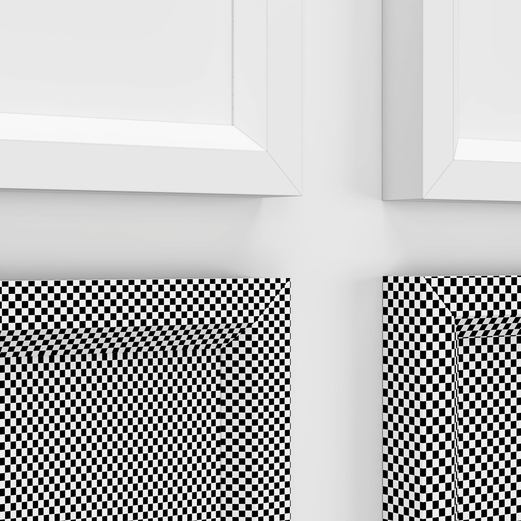 Frames Photo Modern Set 1 - Black and White - Scandinavian style Low-poly 3D model_4