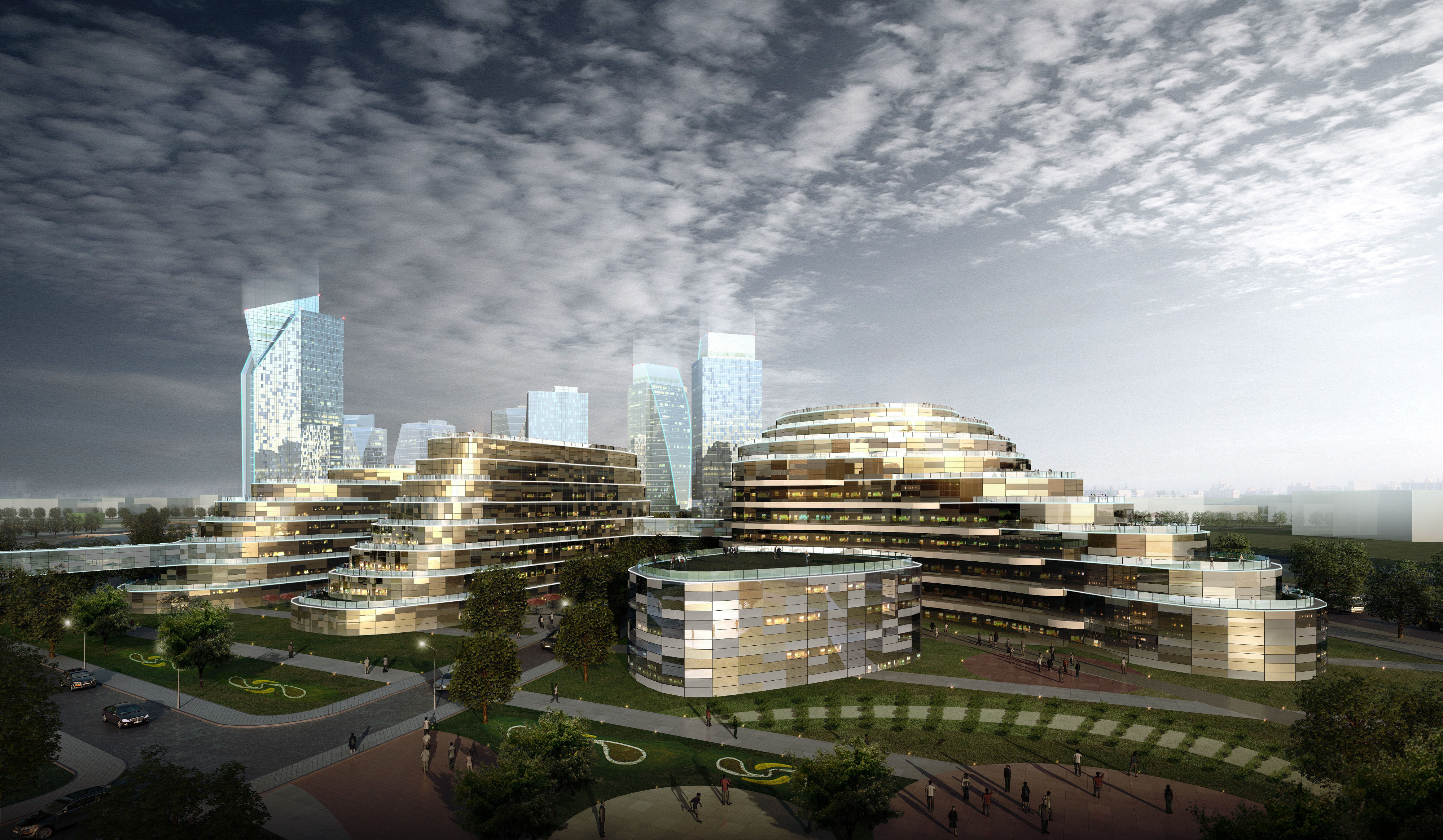 3D model Exterior Office Building Scene 041 CGTrader