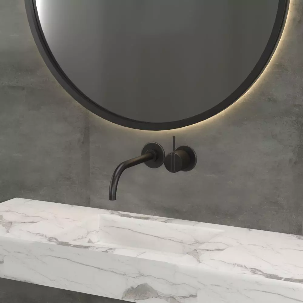 Minimal matte Black Faucet 3D model_0