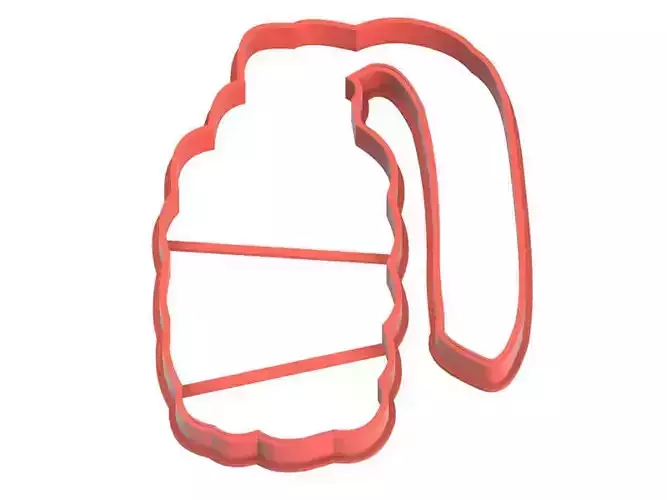 0019 Grenade No 2 cookie cutter