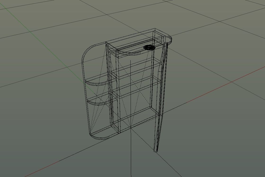 Mirror Cupboard 3D model_3