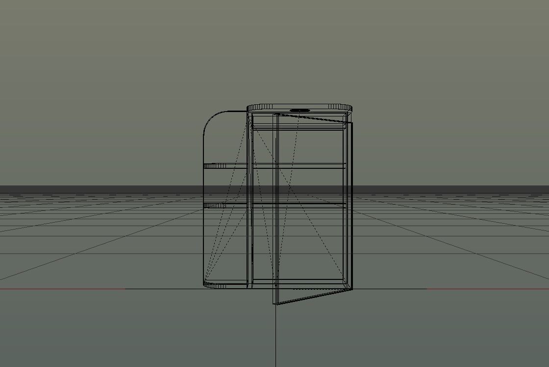 Mirror Cupboard 3D model_4