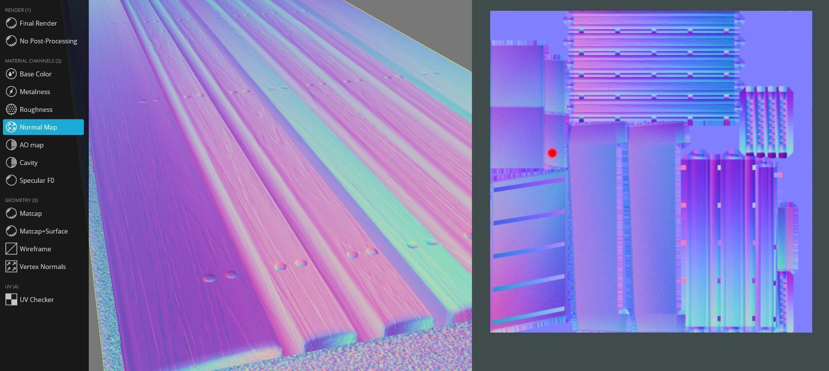 Bench -6- Wood on Concrete Block Low-poly 3D model_10