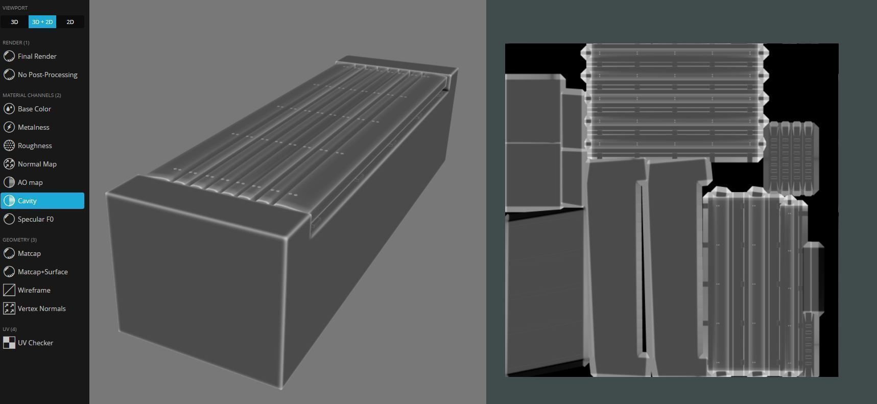 Bench -6- Wood on Concrete Block Low-poly 3D model_11