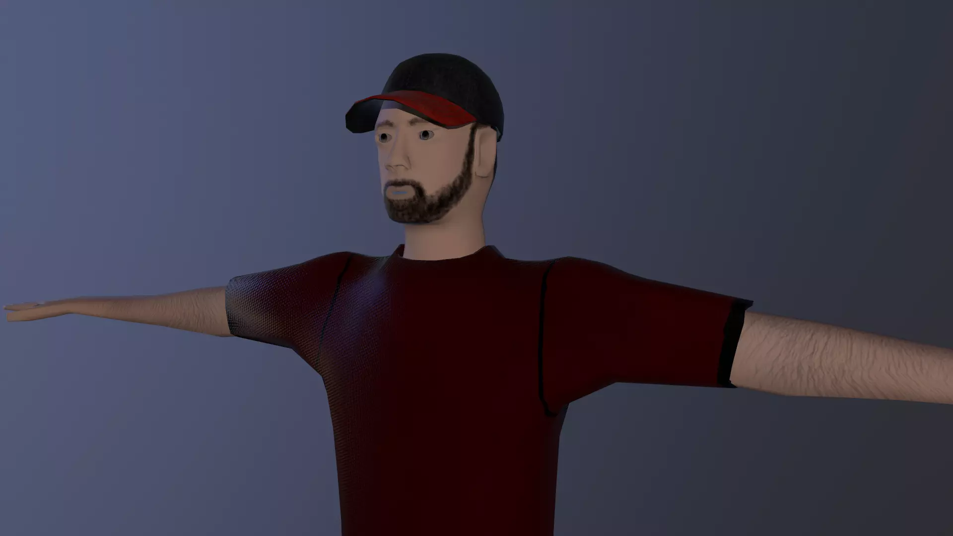 Personaje para videojuegos Low-poly 3D model