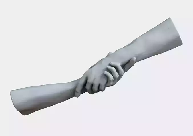 Hands handshake 3D print model