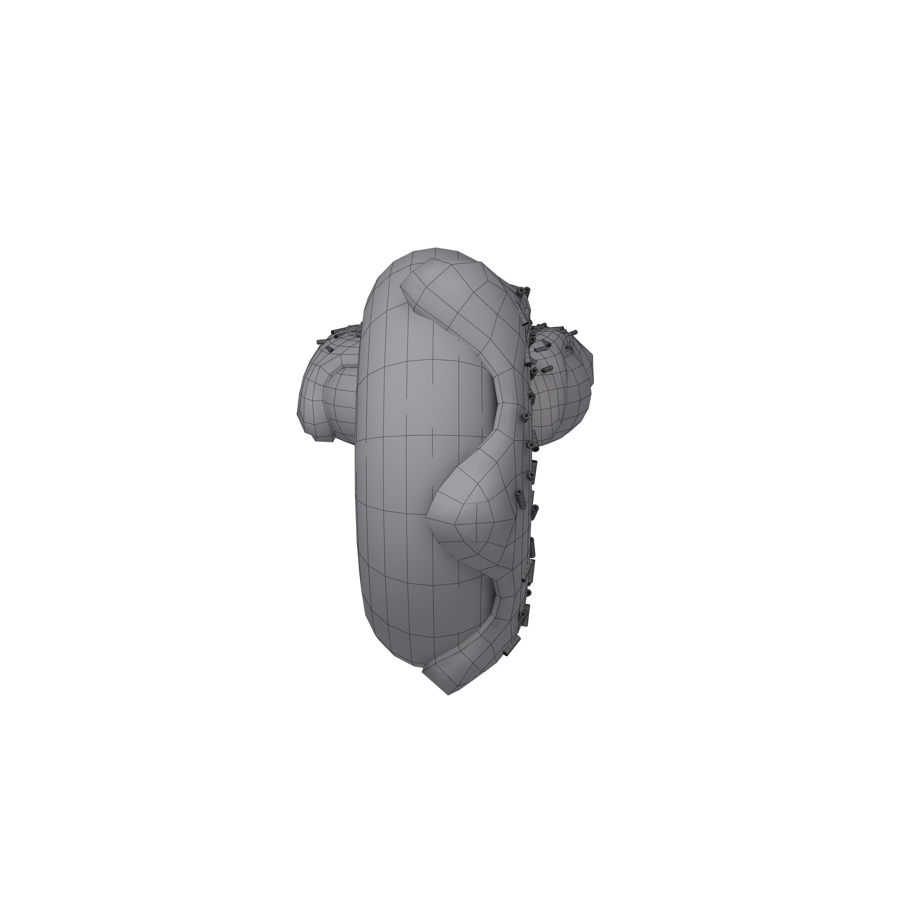 Donut Cartoon 3D model_5