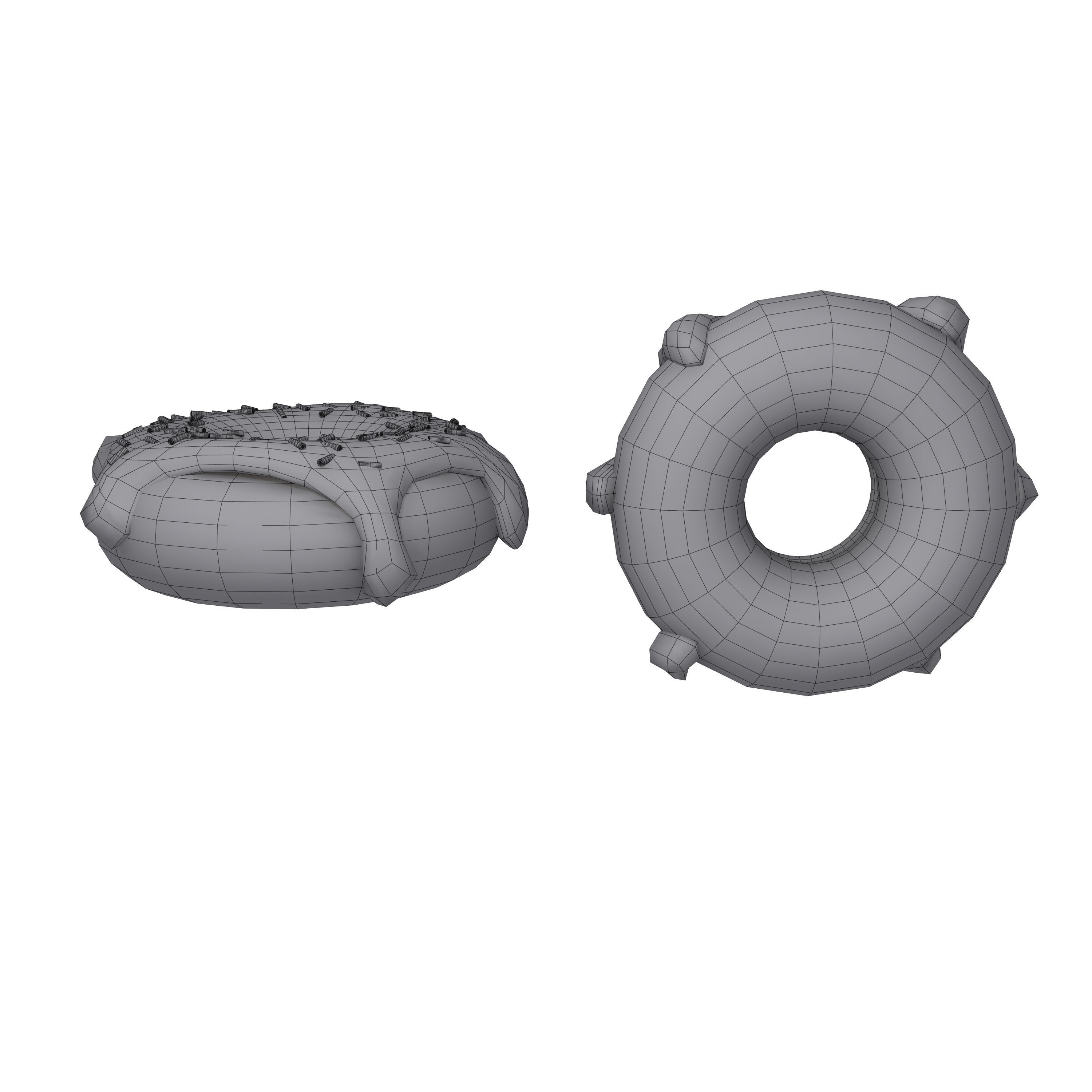 Donut Cartoon 3D model_6