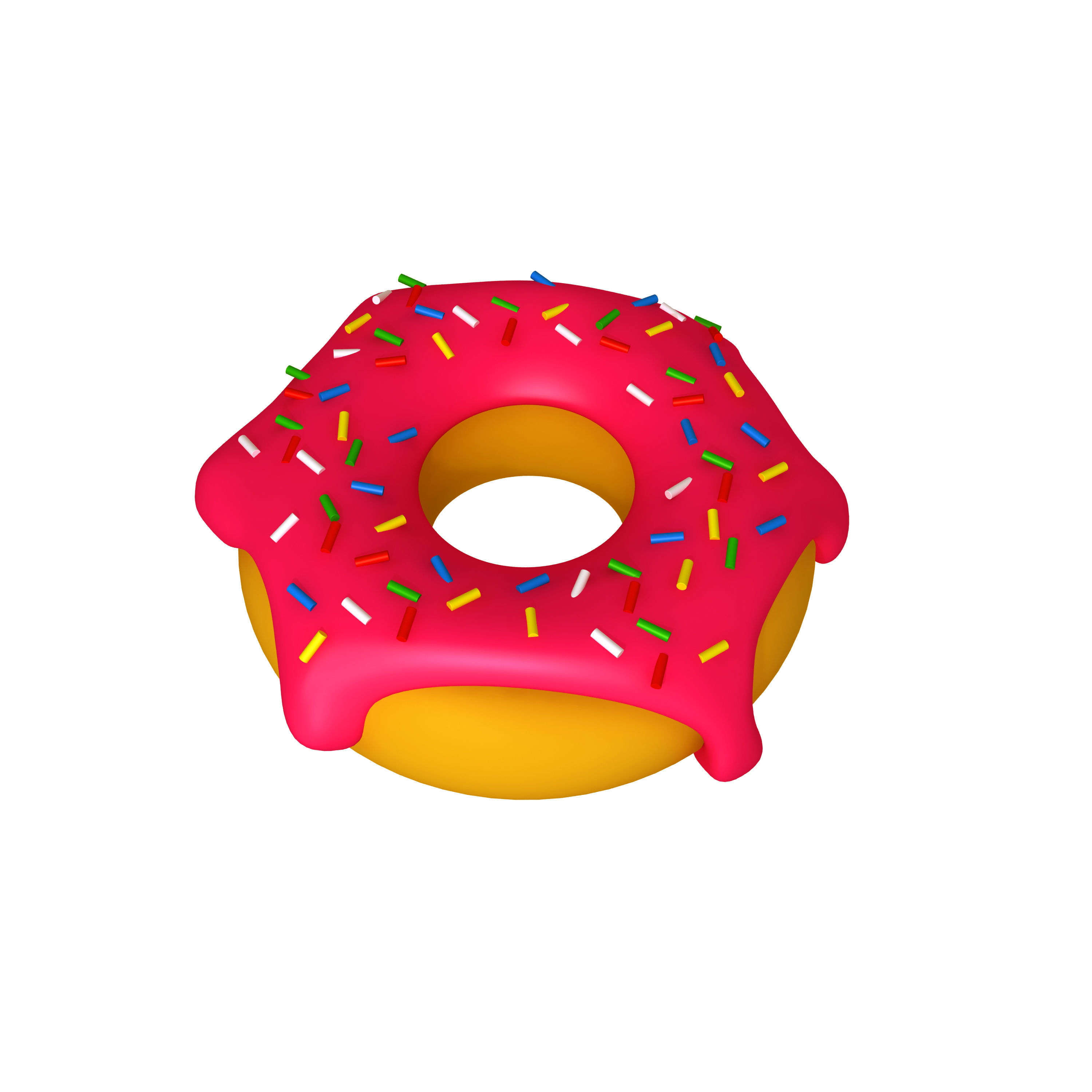 Donut Cartoon 3D model_14