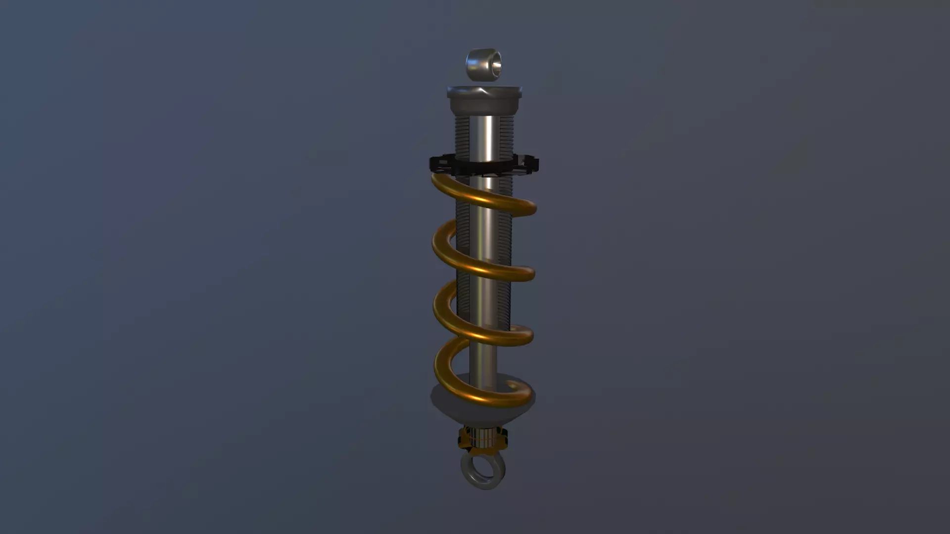 Bateria spiral spring Free low-poly 3D model