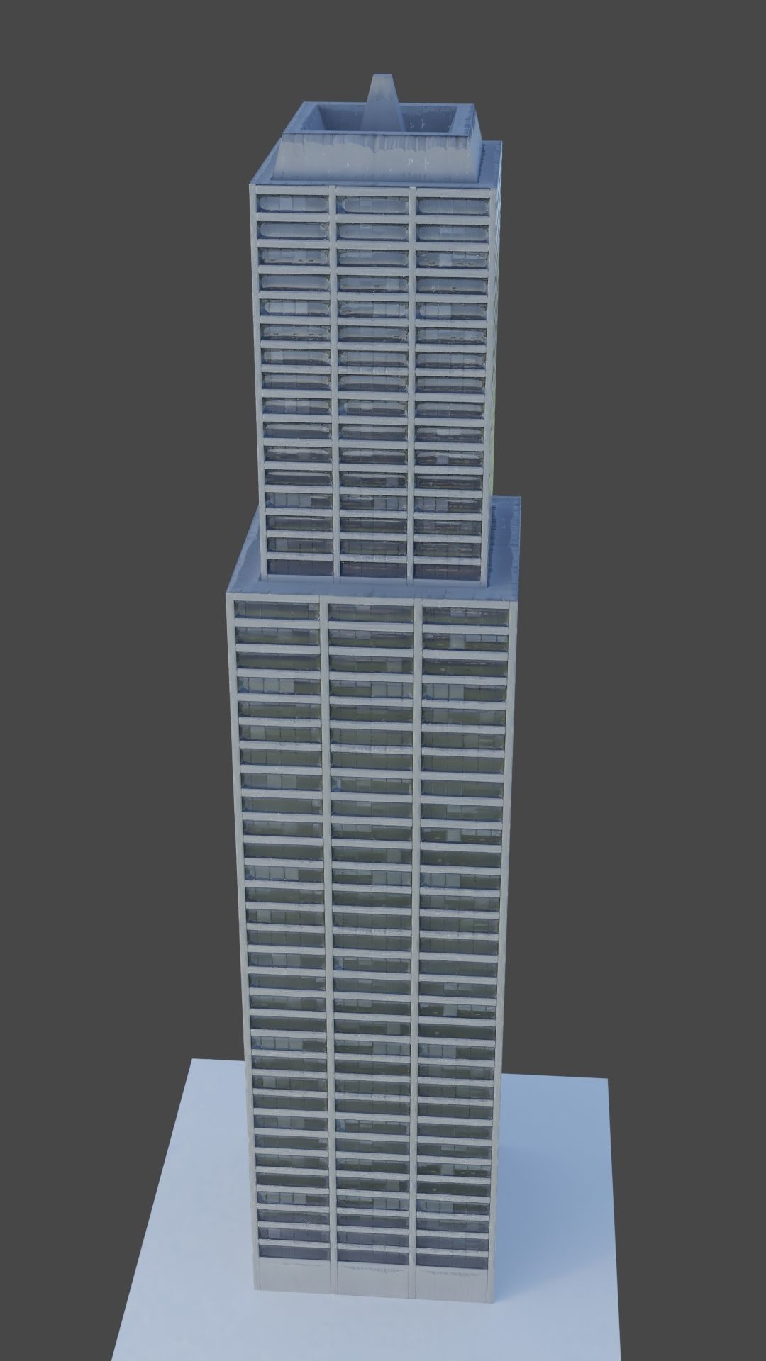 Office Building 2 Low-poly 3D model_9