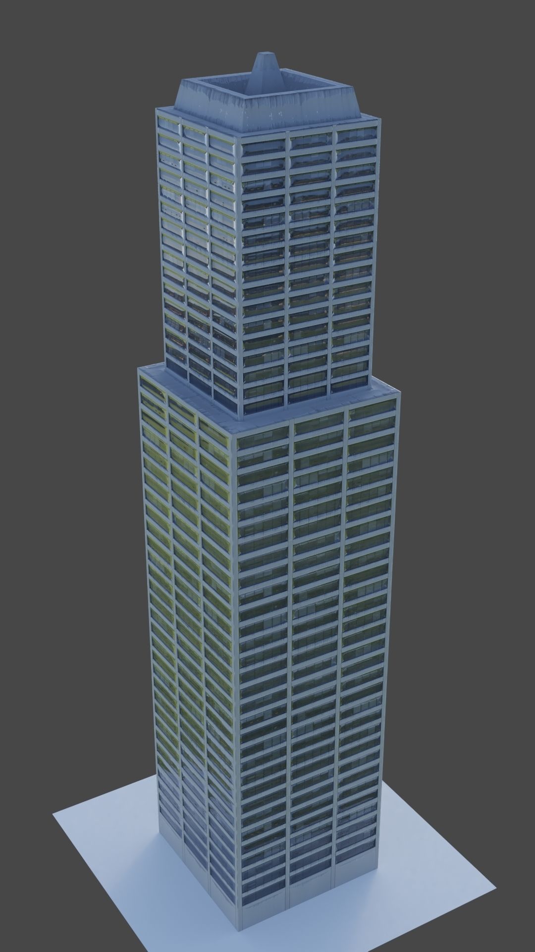 Office Building 2 Low-poly 3D model_3