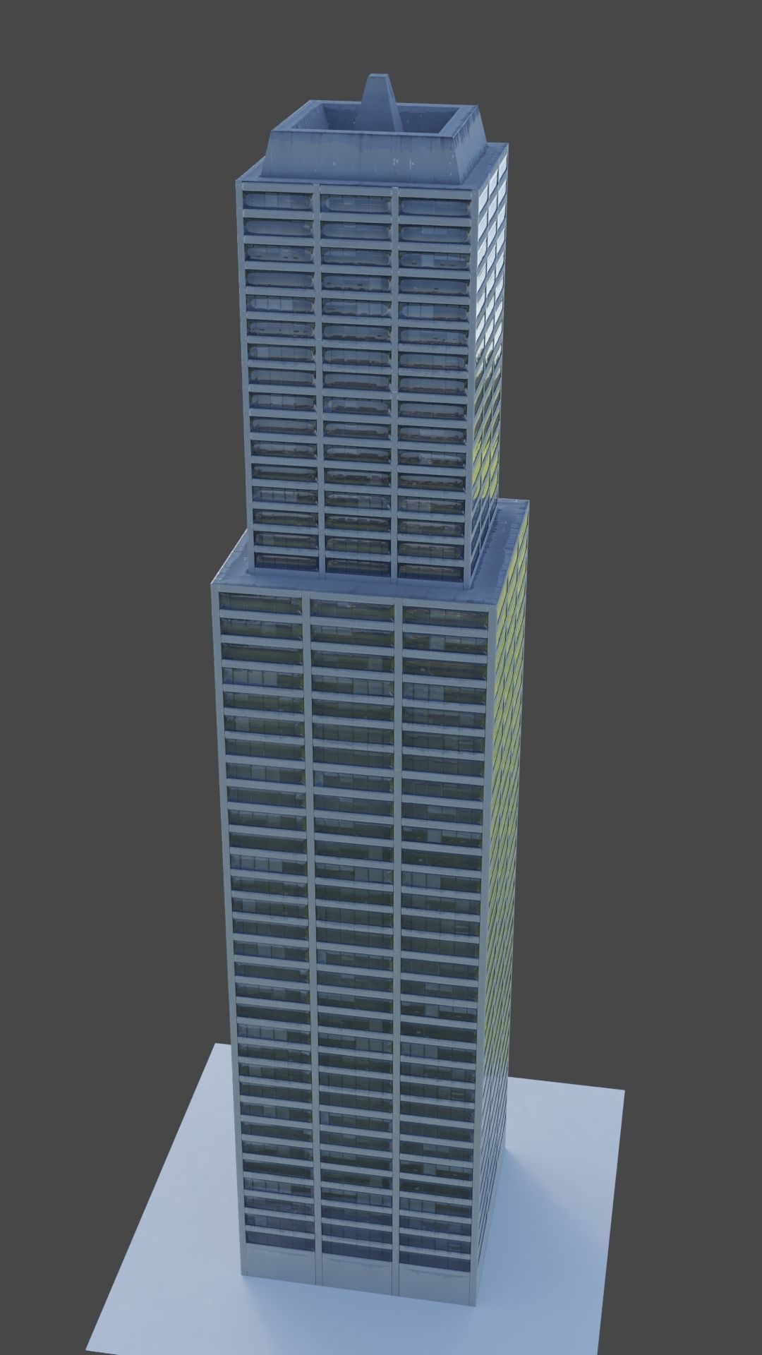 Office Building 2 Low-poly 3D model_5