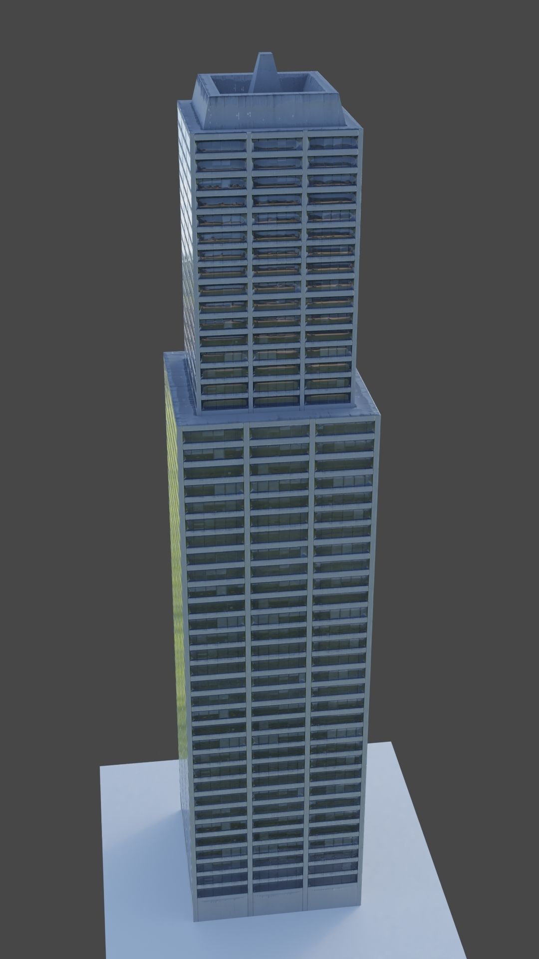 Office Building 2 Low-poly 3D model_2