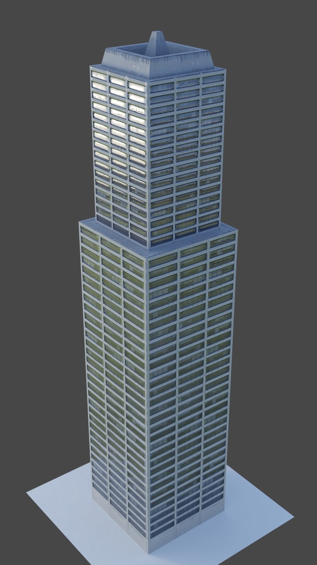 Office Building 2 Low-poly 3D model_7